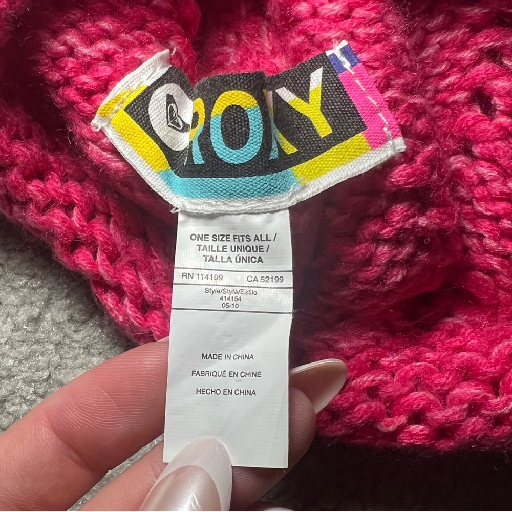 Pink Roxy Beanie - Picture 3 of 4